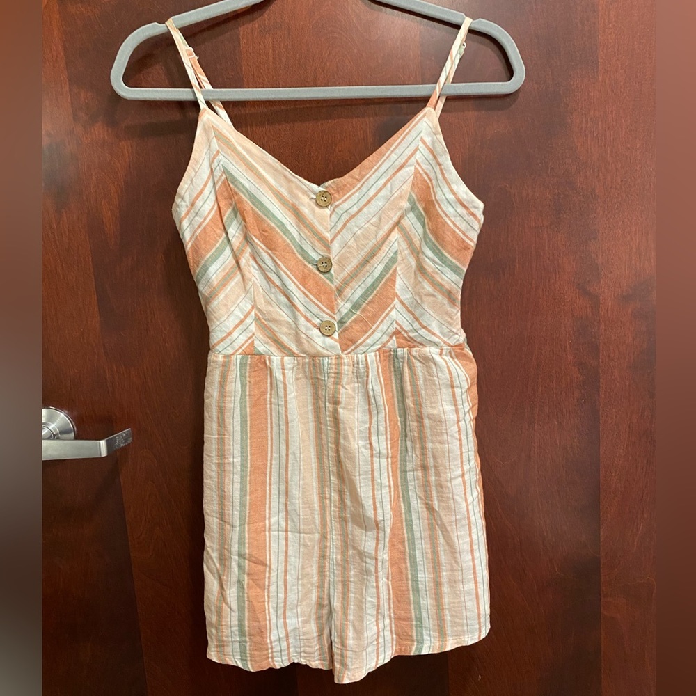 Striped romper